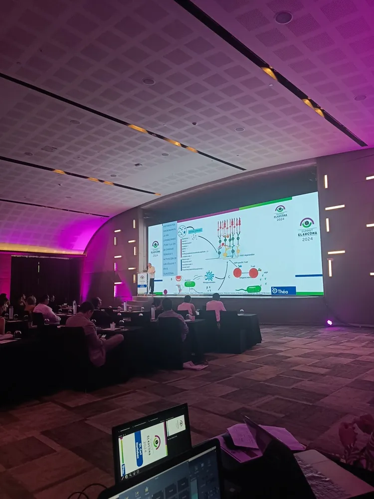 LED screen and sound system at an event